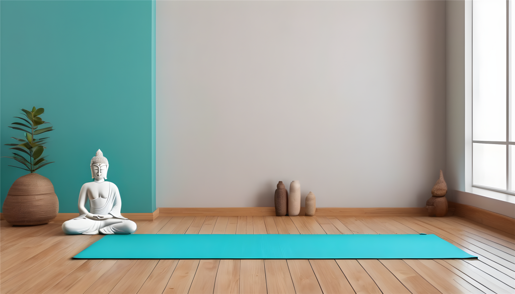 Auf der Yogamatte entspannt Energie tanken